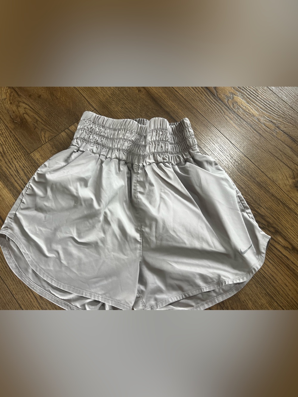 Nike High Waist Women’s Running Shorts in Light Gray
